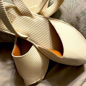 Peep Toe Slingback Flats